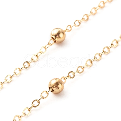 Brass Satellite Chain Necklaces NJEW-JN03559-02-1