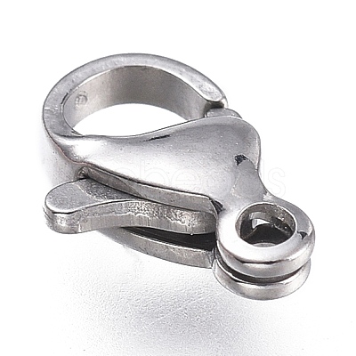 Tarnish Resistant 316 Surgical Stainless Steel Lobster Claw Clasps X-STAS-M281-01P-B-1