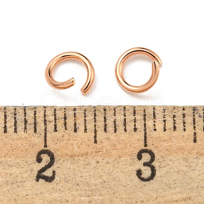 304 Stainless Steel Open Jump Rings STAS-O107-06RG-C-1