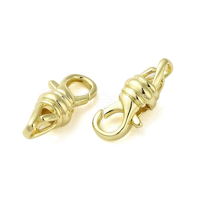 Brass Lobster Claw Clasps KK-B089-26G-1