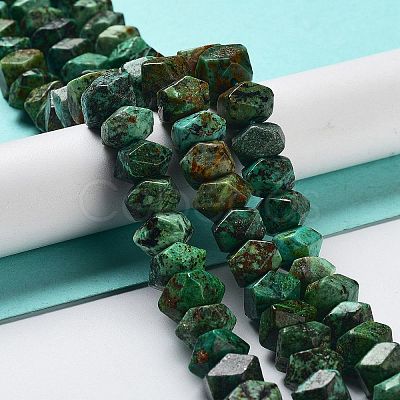 Natural African Turquoise(Jasper) Beads Strands G-D091-A18-1