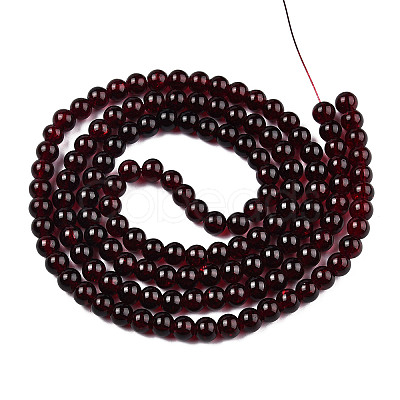 Crackle Glass Beads Strands CCG-Q001-6mm-18-1
