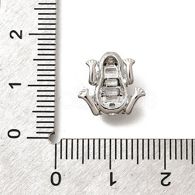 Brass with Cubic Zirconia Beads KK-Q035-14P-1