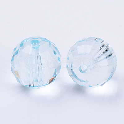 Transparent Acrylic Beads TACR-Q254-10mm-V38-1