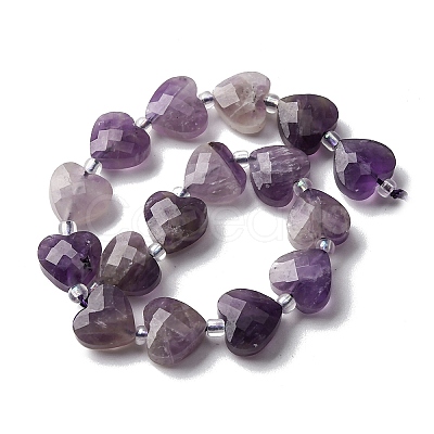Natural Amethyst Beads Strands G-P570-E17-01-1