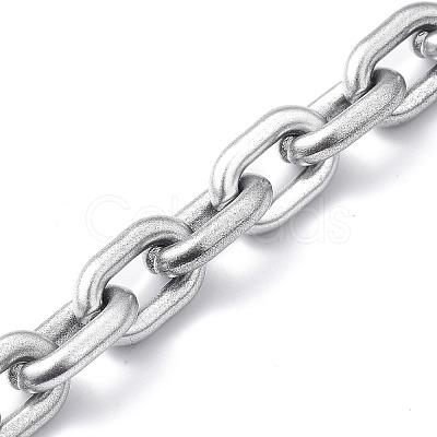 Handmade Spray Painted CCB Cable Chains AJEW-JB00719-03-1