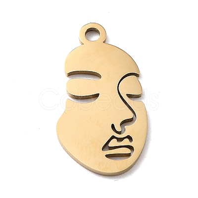 Ion Plating(IP) 304 Stainless Steel Pendants STAS-F271-09B-G-1