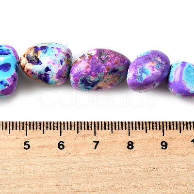 Dyed Natural Magnesite Beads Strands G-L617-A01-02-1