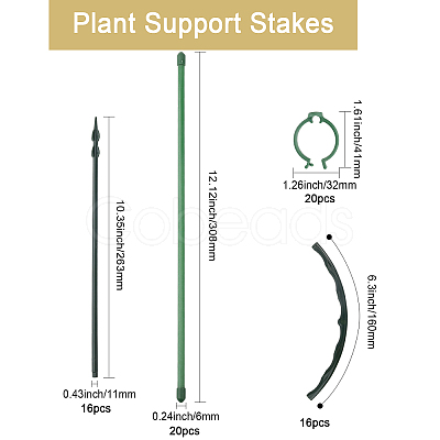 Plastic Single Stem Plant Support Rod KY-WH0046-51-1