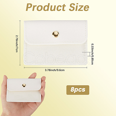 8Pcs Portable Imitation Leather Jewelry Bags for Travel ABAG-SP0001-38A-1