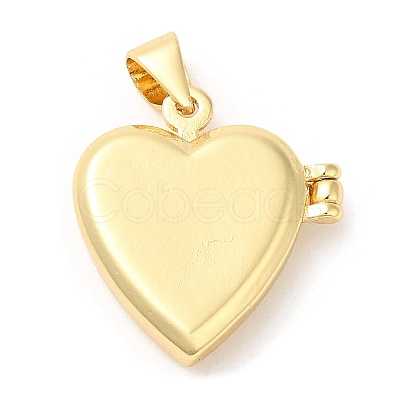 Natural Shell Locket Pendants KK-K332-15G-05-1