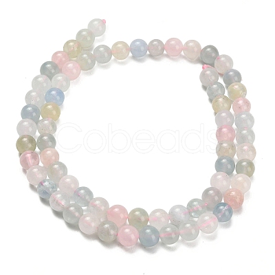 Natural Morganite Beads Strands G-H329-C10-6mm-A-1
