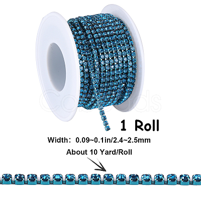 1 Roll Electrophoresis Iron Rhinestone Strass Chains CHC-GF0001-06B-1