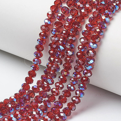 Electroplate Glass Beads Strands EGLA-A034-T2mm-I14-1