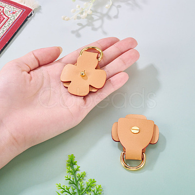 Flower Cowhide Suspension Clasps FIND-TAC0036-055G-01-1