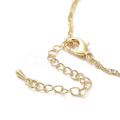 304 Stainless Steel Cross with Flower Pendant Necklaces for Women NJEW-A020-03B-G-1