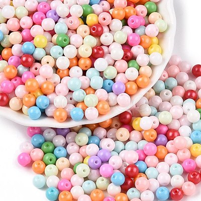 Opaque Baking Paint Glass Beads X1-DGLA-T004-02B-1