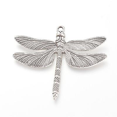Tibetan Style Alloy Big Pendants TIBE-S302-01AS-NR-1