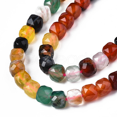 Natural Agate Beads Strands G-S359-375C-1