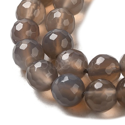 Natural Grey Agate Beads G-A046-1-1