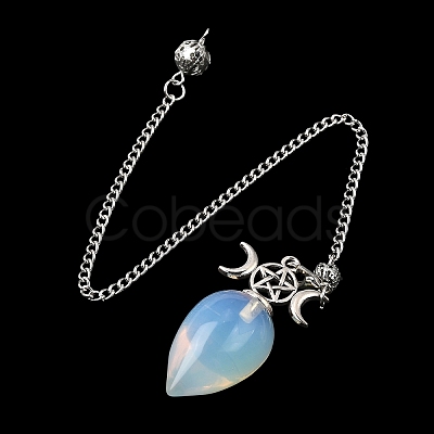 Opalite Dowsing Pendulum Pendants GG-CBA6D08-A02-1