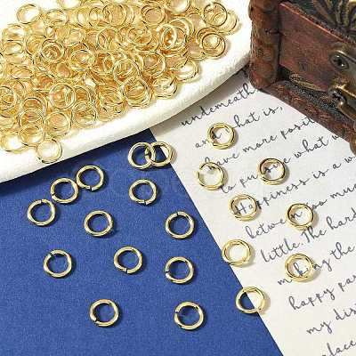 SHEGRACE Brass Open Jump Rings XGR0077G-11G-1