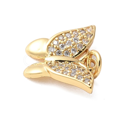 Brass Micro Pave Cubic Zirconia Pendants KK-D357-07A-G-1