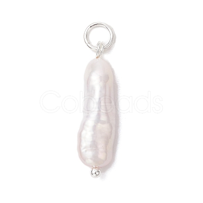 3Pcs 3 Colors Natural Keshi Pearl Pendants PALLOY-JF04239-03-1