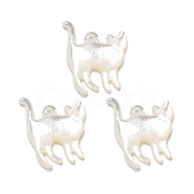 Natural White Shell Pendants SSHEL-N038-05A-01-1