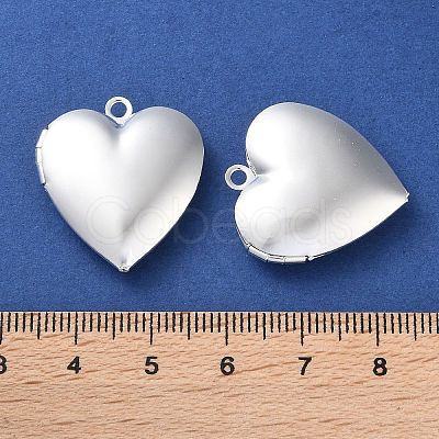 Rack Plating Brass Locket Pendants KK-F090-01S-1