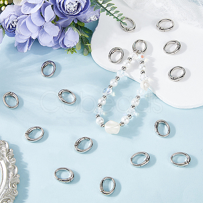 32Pcs Alloy Spring Gate Clasps FIND-SC0014-97A-1
