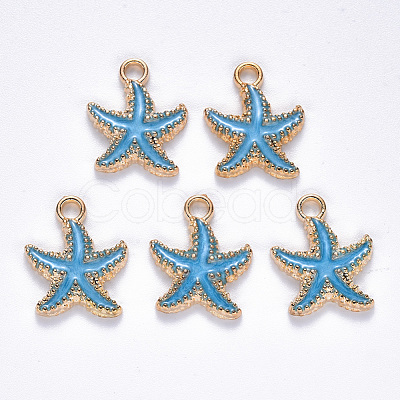 Alloy Enamel Pendants X-ENAM-S121-023C-1