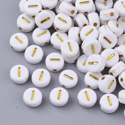 Plating Acrylic Beads PACR-R242-01I-1