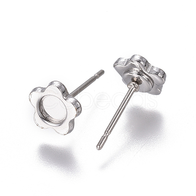 Non-Tarnish 304 Stainless Steel Ear Stud Components LS-STAS-F222-046-1