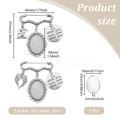 DIY Jewelry Kilt Pins Kits JEWB-GA00001-1