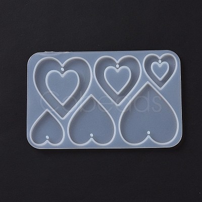 DIY Playing Card Theme Pendants Silicone Molds DIY-C076-01C-1