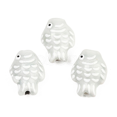 Handmade Porcelain Beads PORC-K010-08-06-1