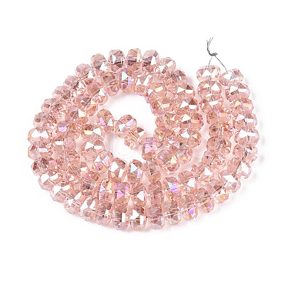 Electroplate Glass Beads Strands EGLA-T021-20J-1