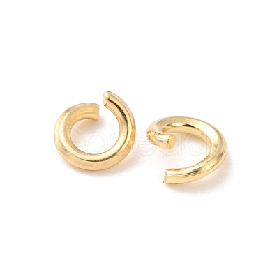 Brass Open Jump Rings KK-G604-08G-23-1