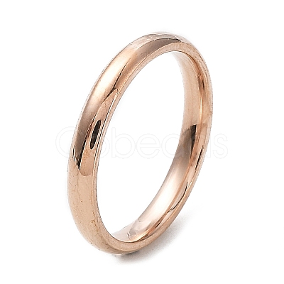 Ion Plating(IP) 304 Stainless Steel Flat Plain Band Rings STAS-I160-D-20mm-RG-1