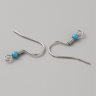 304 Stainless Steel Earring Hooks LS-STAS-WH0027-64P-08-1