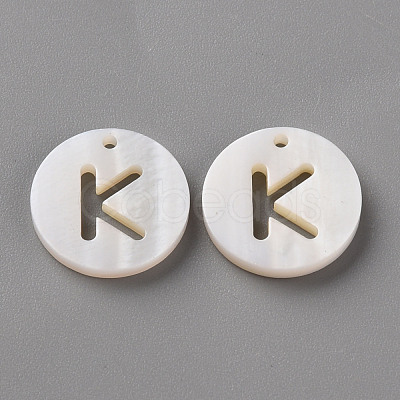 Natural Freshwater Shell Pendants SHEL-Q311-008K-1