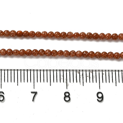 Synthetic Goldstone Beads Strands X-G-B090-A08-01-1