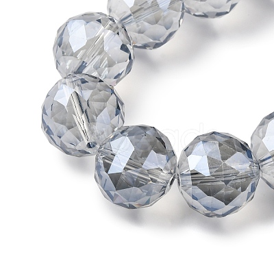 Transparent Electroplate Glass Beads Strands EGLA-N002-34H-F03-1