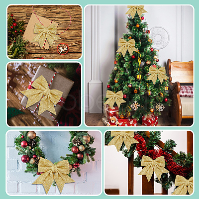 10Pcs Glitter Foam Bowknot Ornament Accessories FIND-GF0008-55B-1