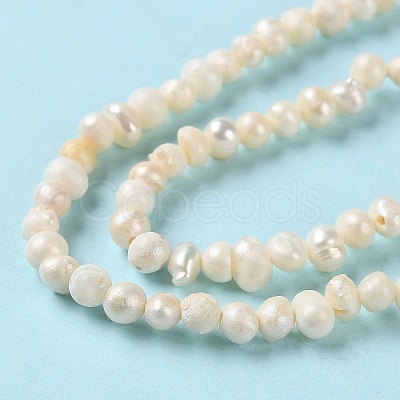 Natural Cultured Freshwater Pearl Beads Strands PEAR-E018-46-1