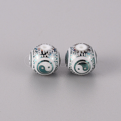 Electroplate Glass Beads LS-X-EGLA-Q123-012G-1