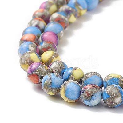 Assembled Natural & Dyed Magnesite Beads G-L575-02F-A-1