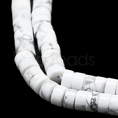 Natural Howlite Beads Strands G-K245-C03-02-1