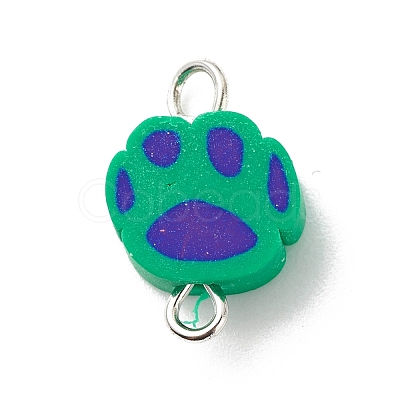 Polymer Clay Connector Charms PALLOY-JF01766-1